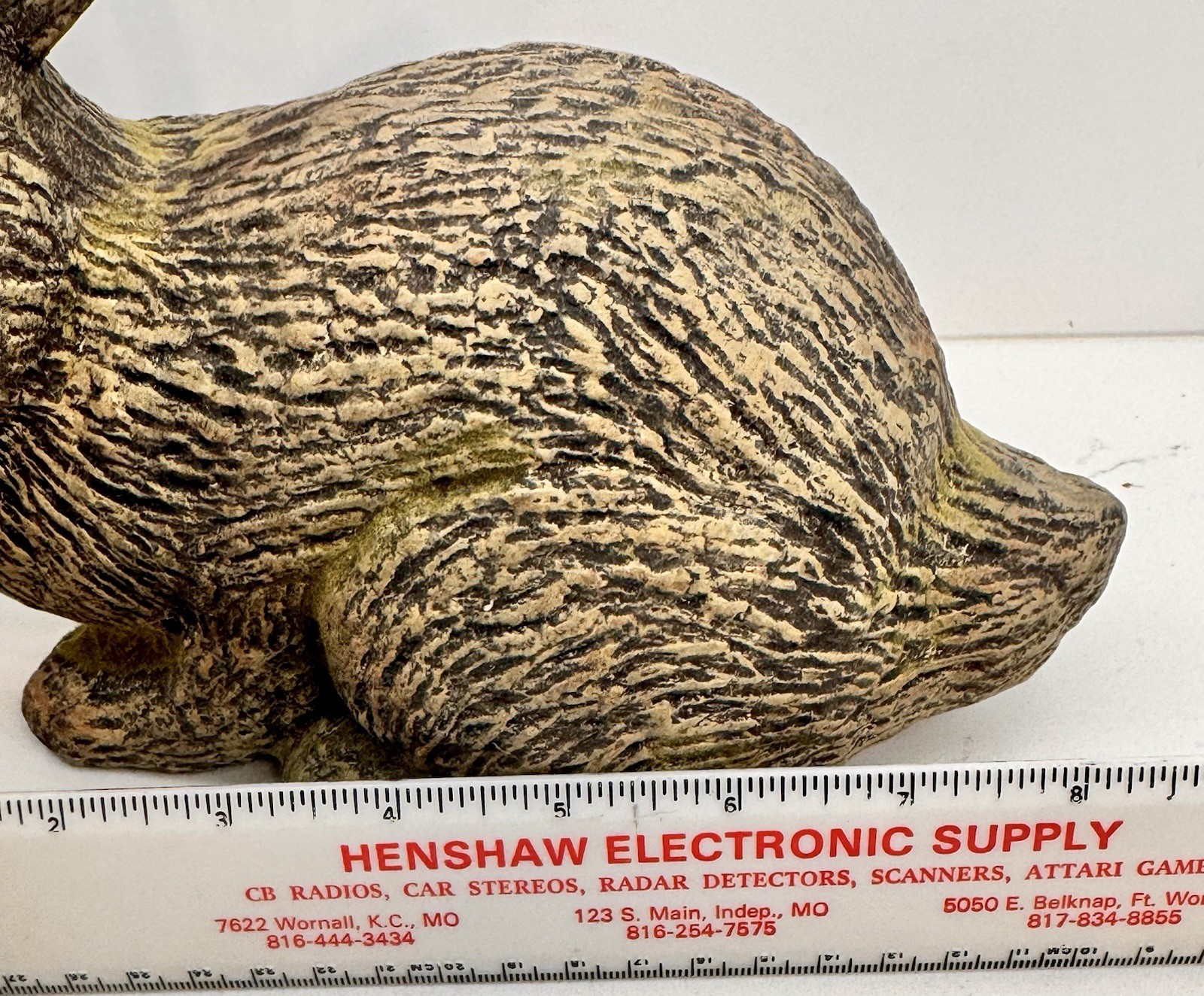 Adorable Pair Of Pier 1 Terracotta Pottery Statue Rabbits/Bunnies Farmhouse Chic