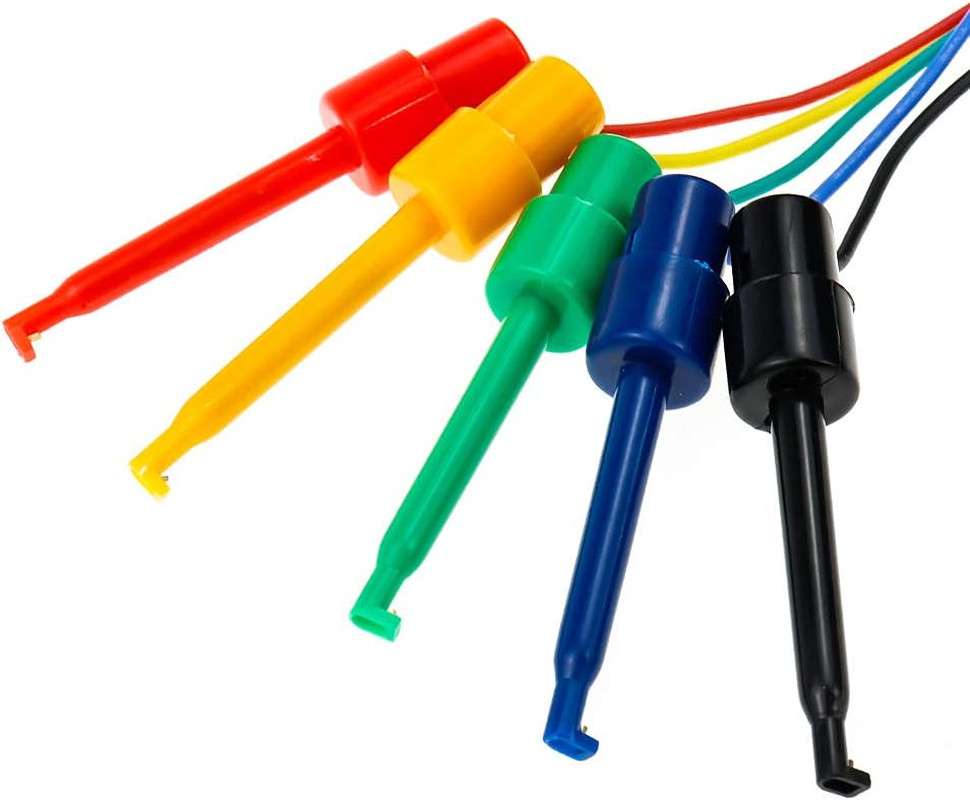Testing Hook Clip Probe Test Leads Electronics Silicone Test Leads 50Cm/19.7Inch