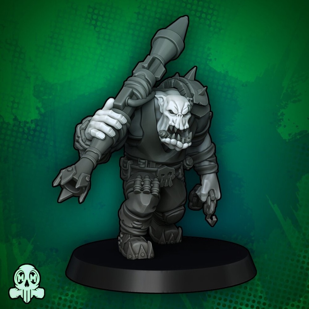 ORC ROCKET BOSS WITH GOBLIN SIDEKICK