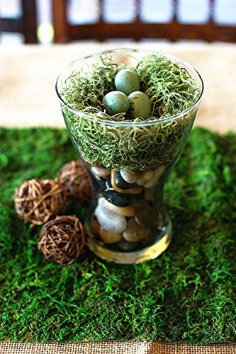 Dried Moss Table Runner for Party Garden 30cm X 180cm ( 12" x 71" )