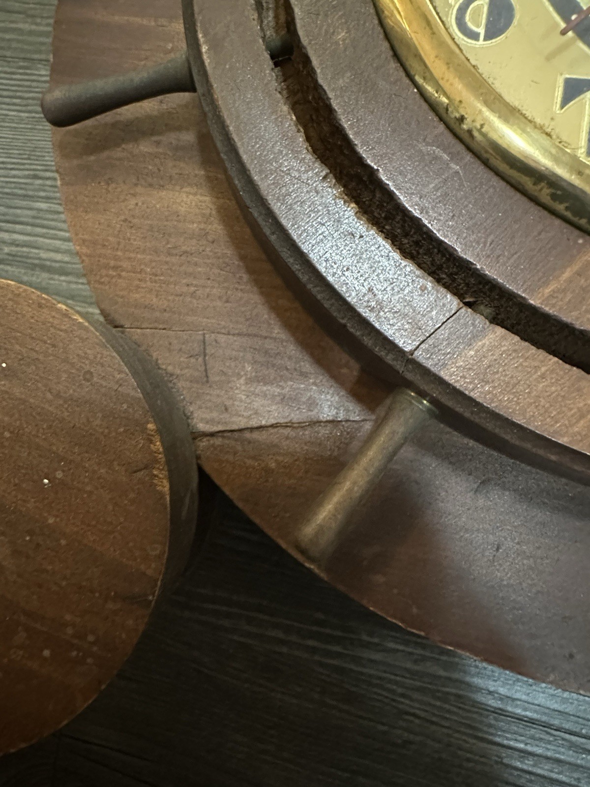 UNITED CLOCK CORP. BROOKLYN 1939 NY WORLDS FAIR WOODEN ELECTRIC CLOCK AS IS