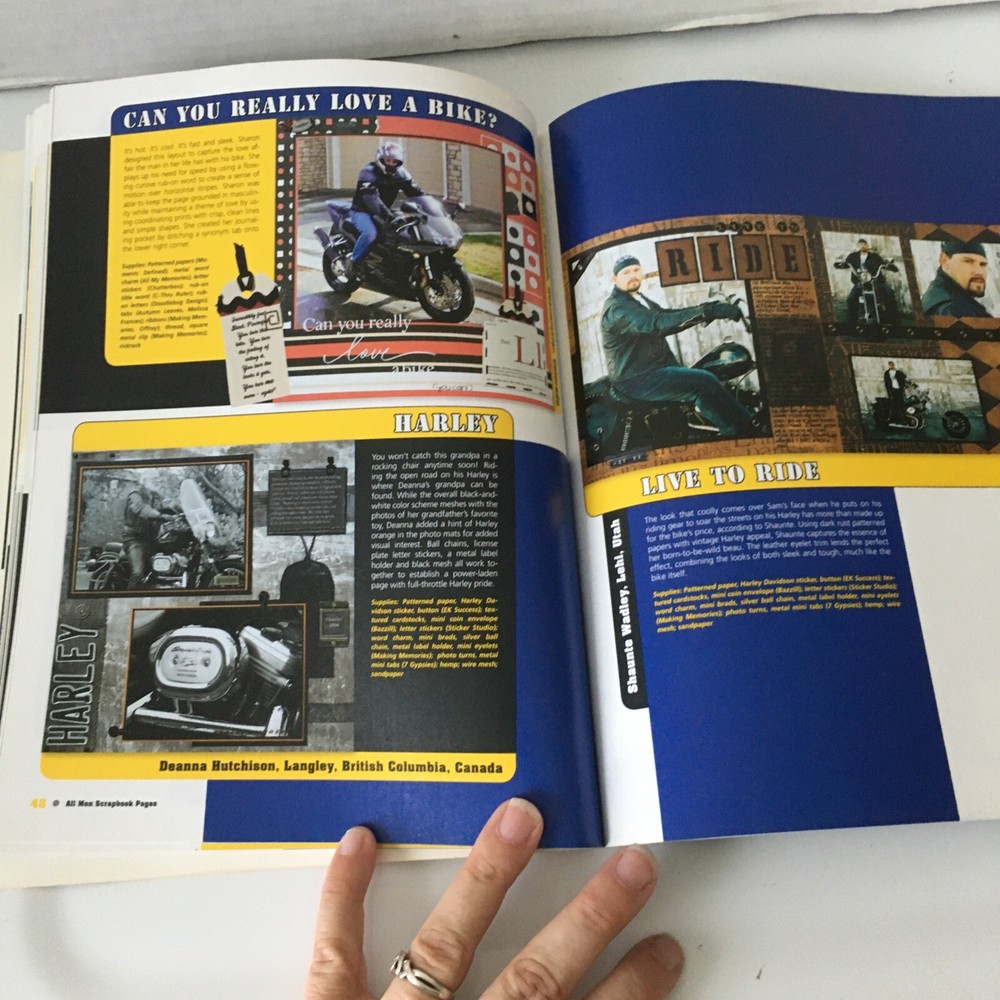 Memory Makers All Men Scrapbook Pages Book Guide Layouts techniques
