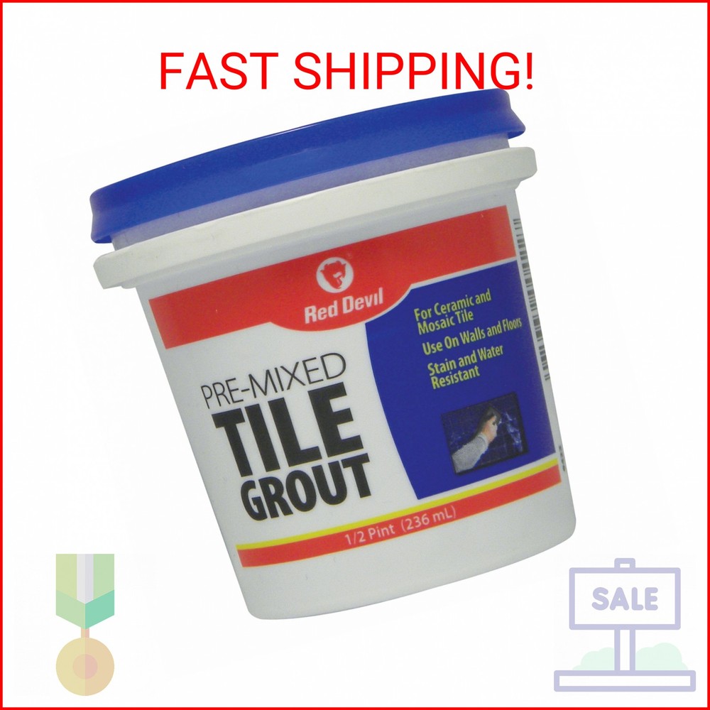 Red Devil 0422 Pre-Mixed Tile Grout - Professional Quality, Excellent Adhesion,