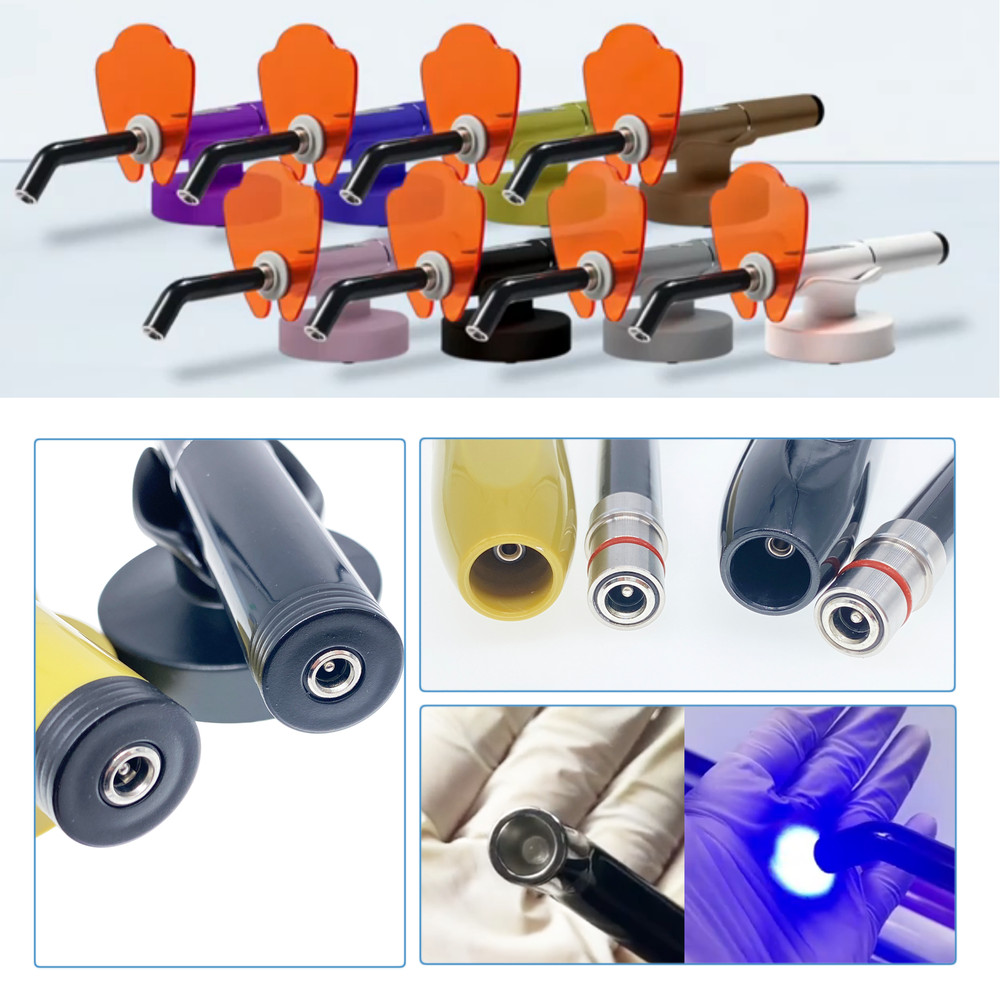 Dental Wireless Cordless LED Cure 1 Second Curing Light Lamp 2000mw US/EU Plug
