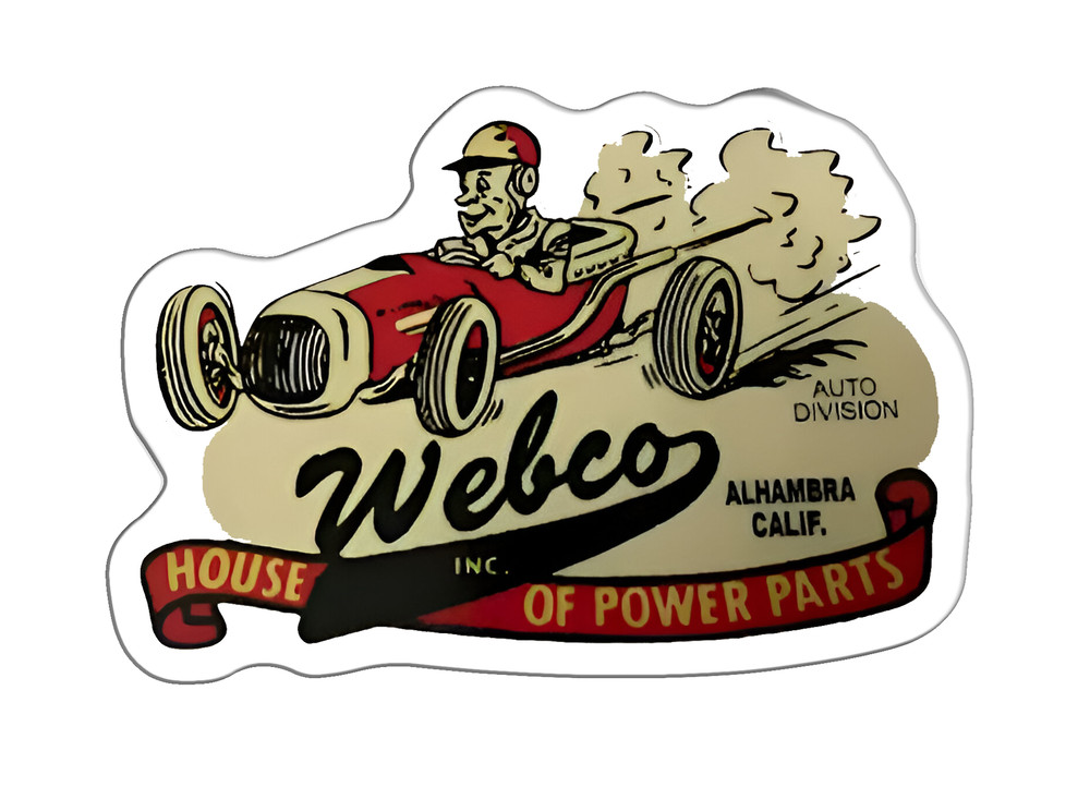 Webco Speed Shop Vintage Sticker