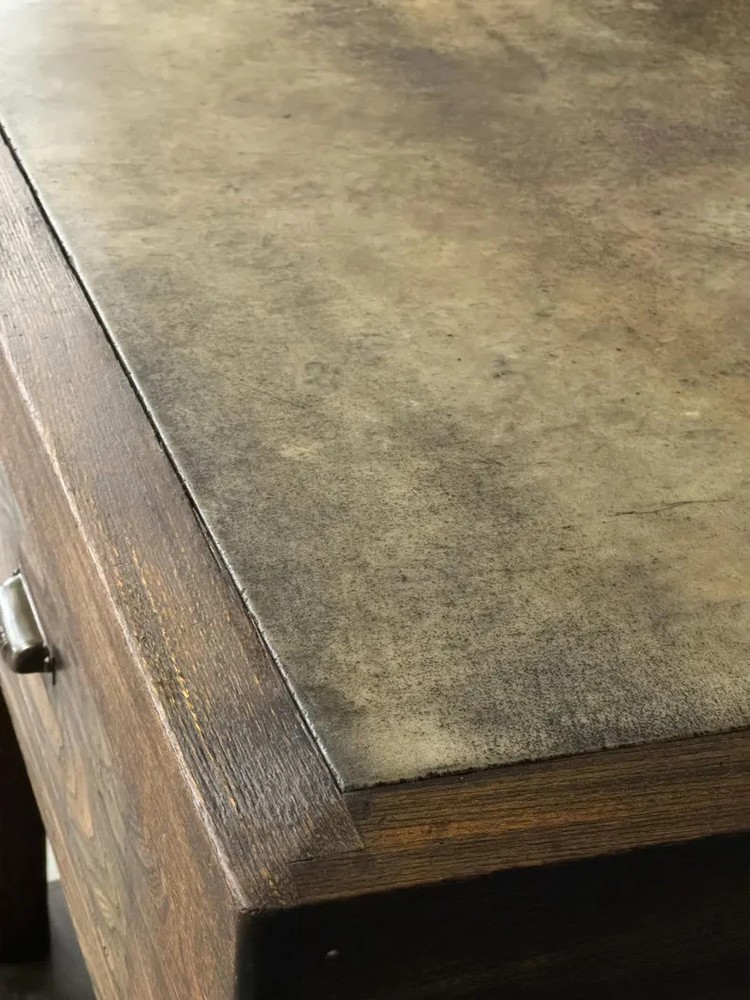 Antique Workbench, Hamilton Stone Top Printers Table