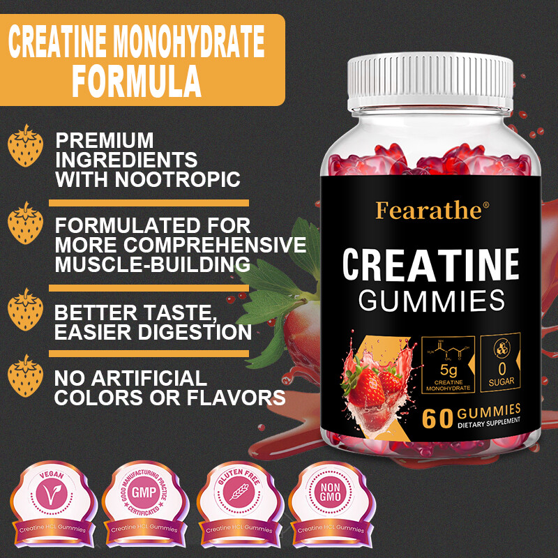 Creatine Monohydrate 5 g Boost Brain Function + Build Muscle