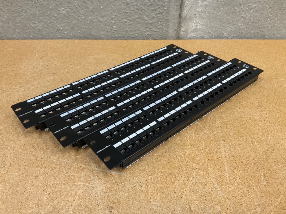 Lot of 3 HellermannTyton CAT 5e 48-Port Patch Panels