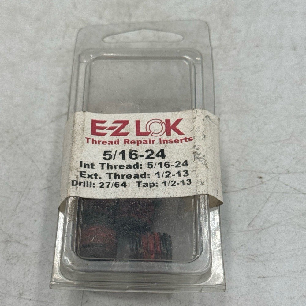 EZ LOK Self Locking Thread Insert: Thin Wall, 5/16"-24 Int Thrd Sz, SS 5 PK