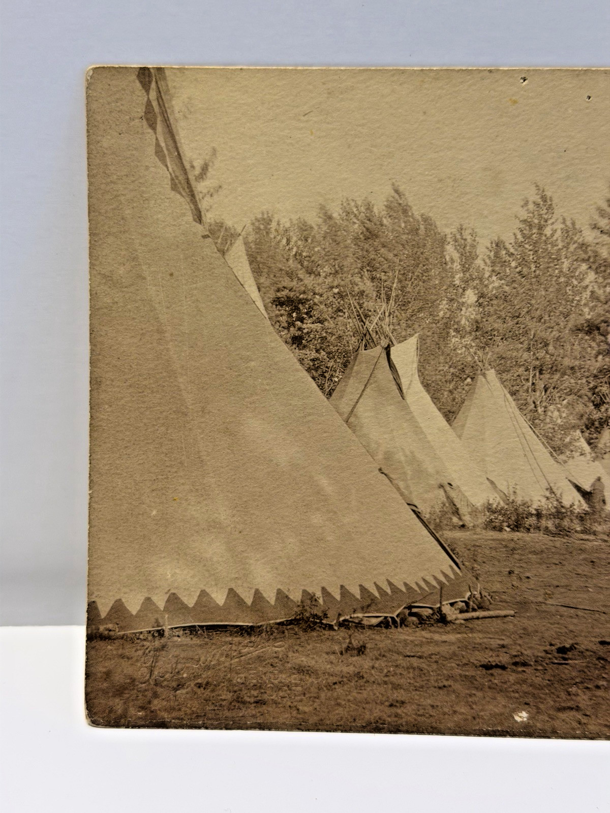 Original Native American Indian Photograph of Nez Perce Camp; 1880's - 1900's