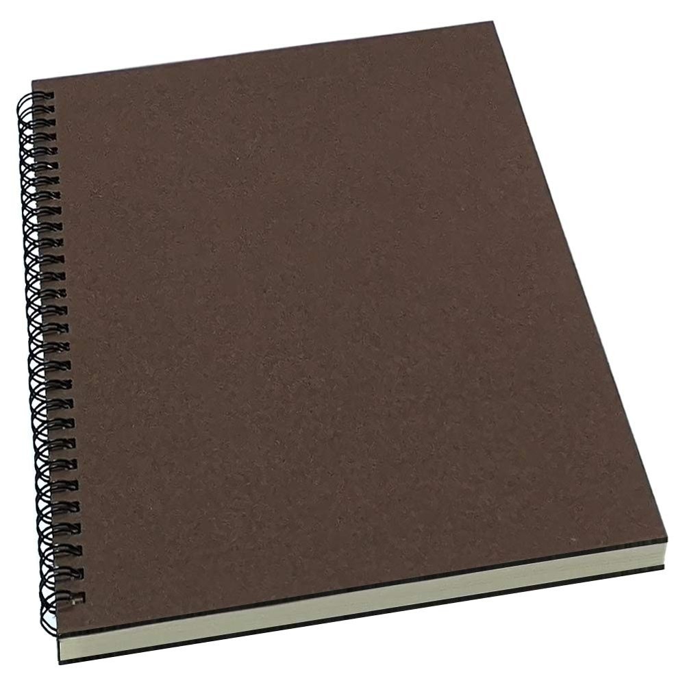 Spiral Notebook/Spiral Journal Lined, B5 Hard Kraft Cover Wirebound Notebook ...