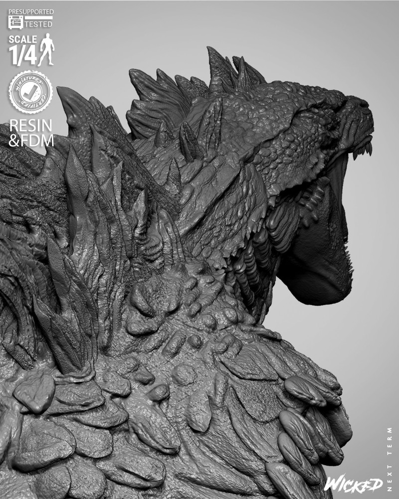 Godzilla Resin Bust Model Kit Unpainted/Unassembled