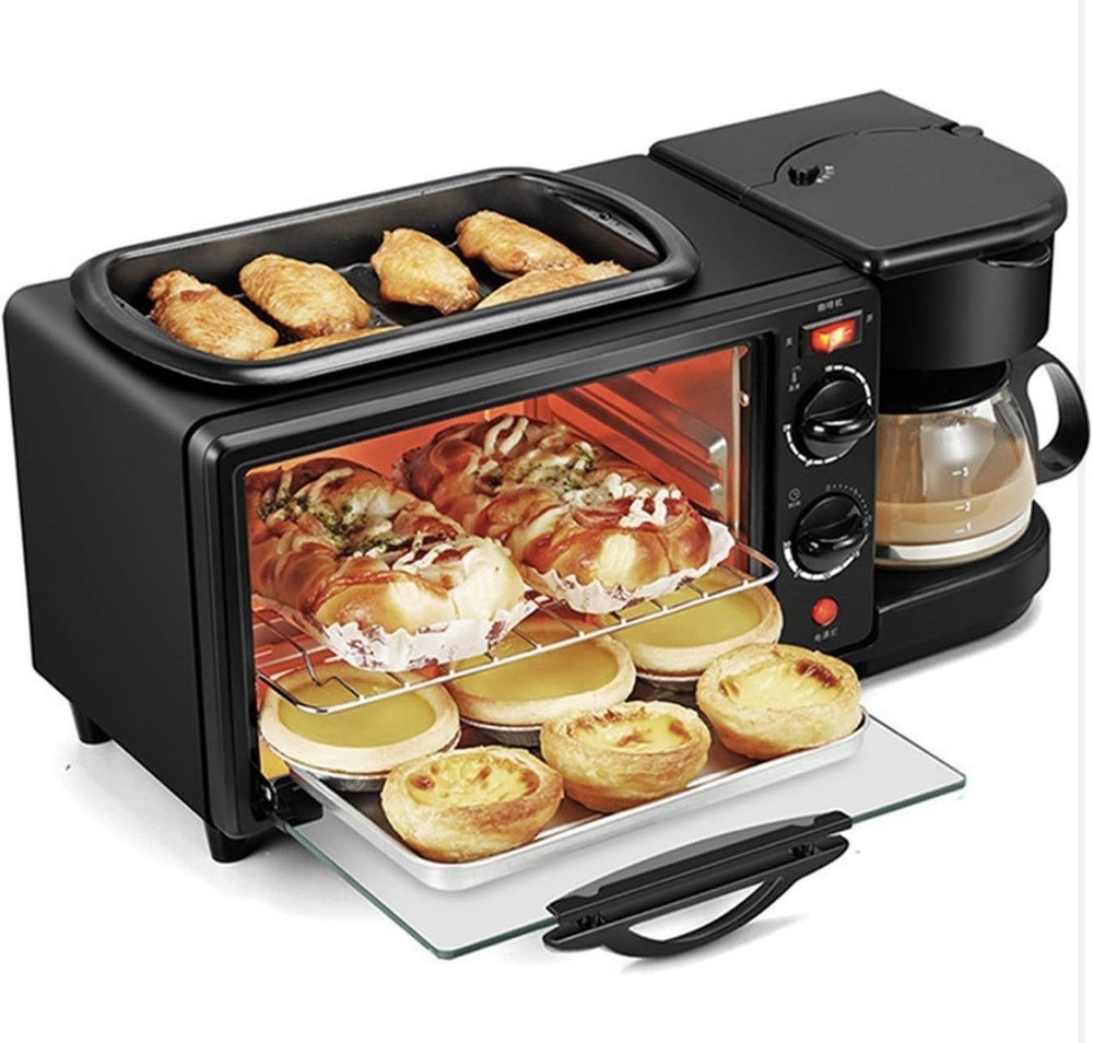 Bosch HMT72M450 Breakfast Station Black Multi-function Oven Coffee Maker Grill