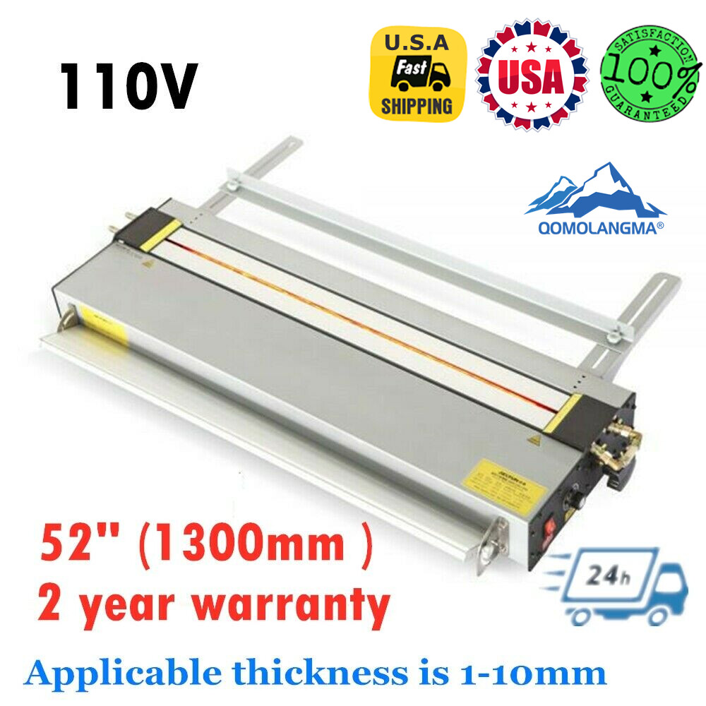 QOMOLANGMA 110V 52"(1300mm) Upgraded Acrylic Lightbox Plastic PVC Heater Bender