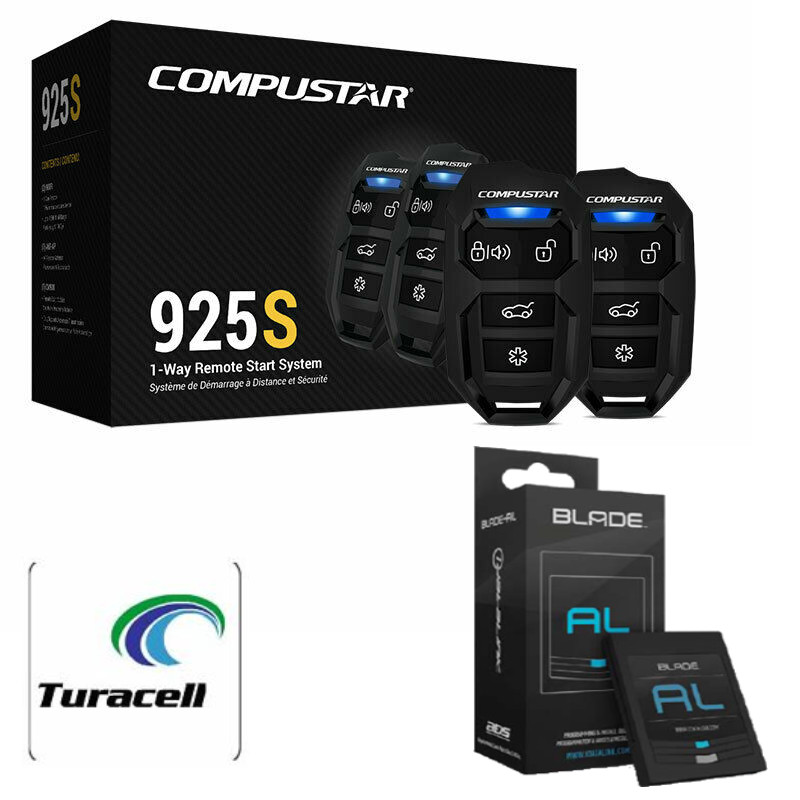 Compustar CS925-S 1-Way Remote Car Starter + BLADE-AL Bypass Module Package NEW