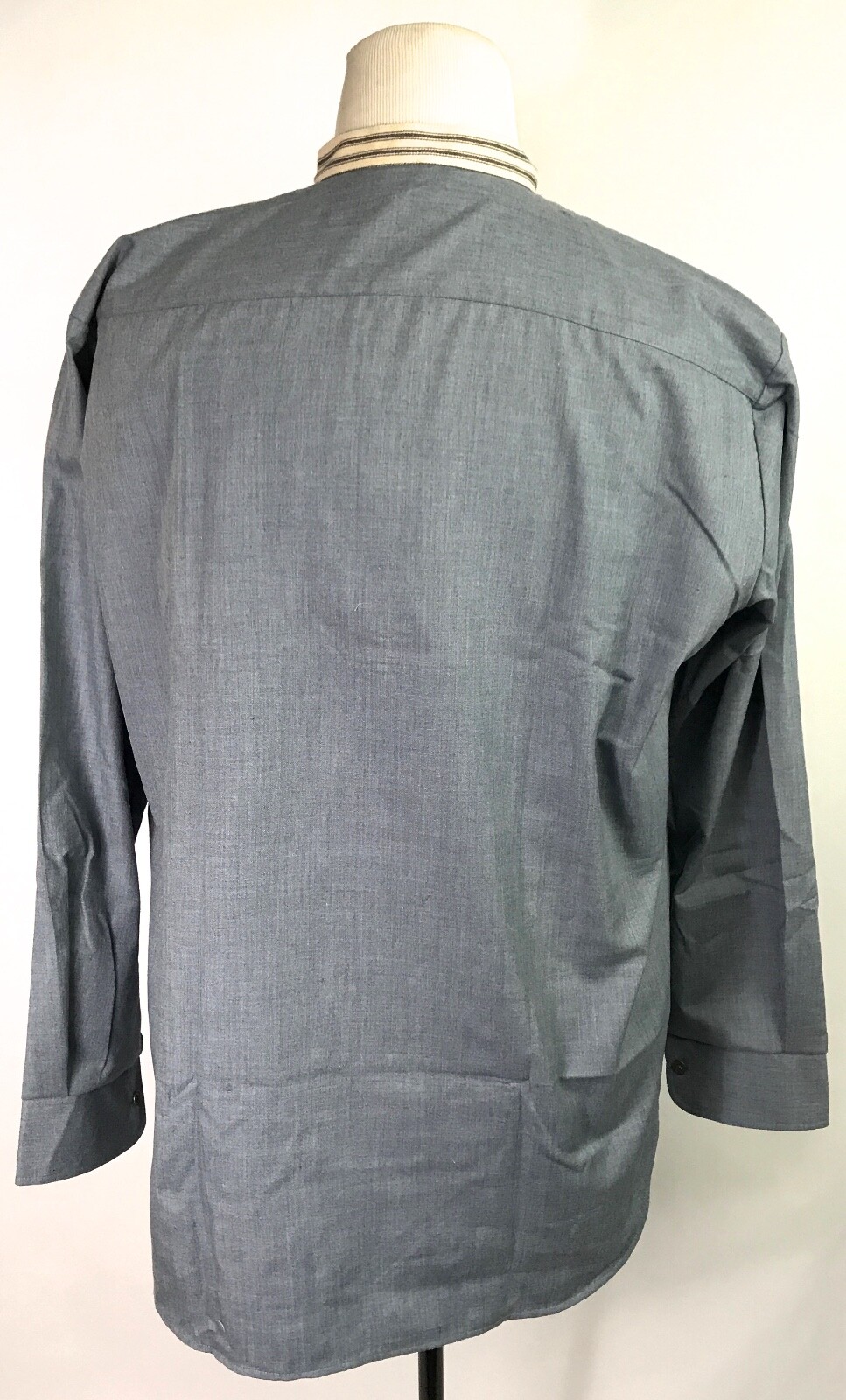 WWI BRITISH PRE-WAR COMBAT FIELD GREYBACK SHIRT-SIZE 2, 38-40R