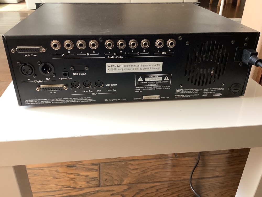 Kurzweil K2500RS VAST Variable Architecture Synthesis Technology