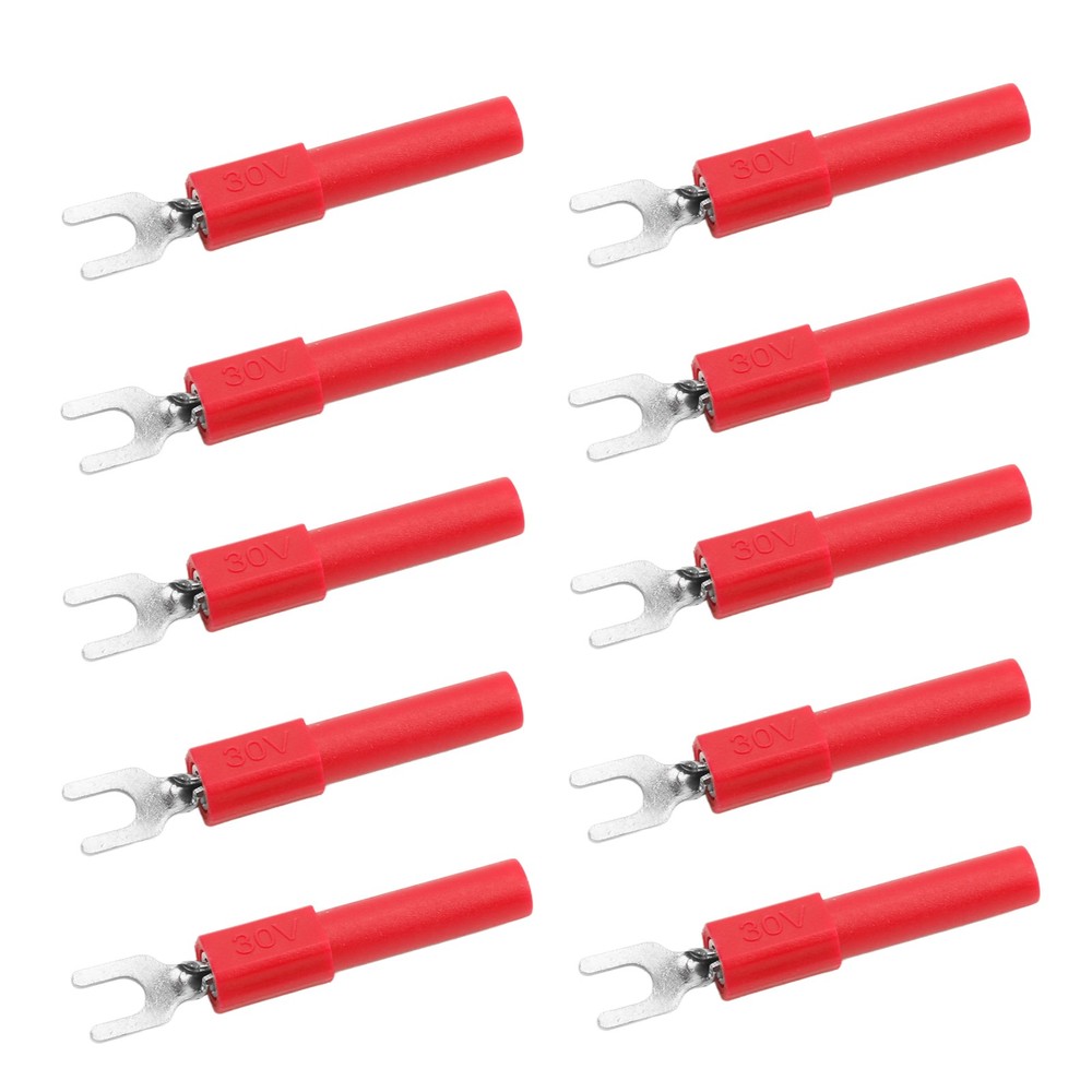 10pcs Fork Spade Wire Connectors High Quality Testing Multimeter Trending↑