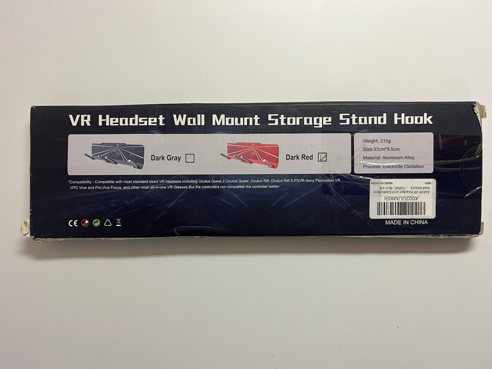 VR Headset Wall Mount - Storage Stand Hook