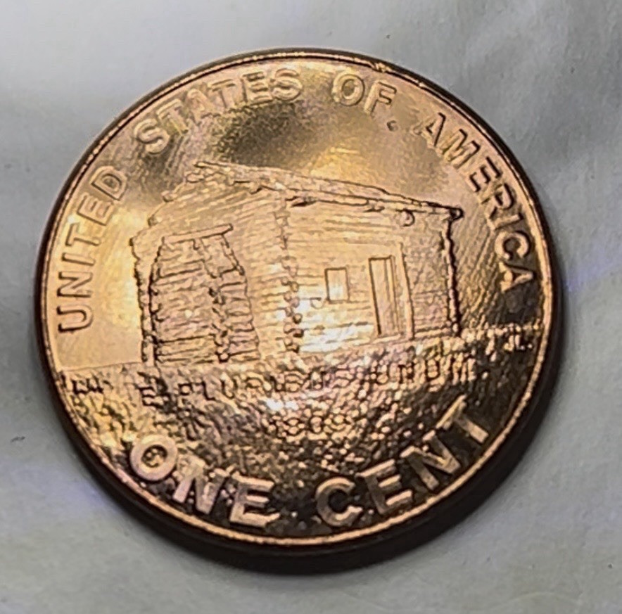2009 Lincoln Cent BU Gem Log Cabin