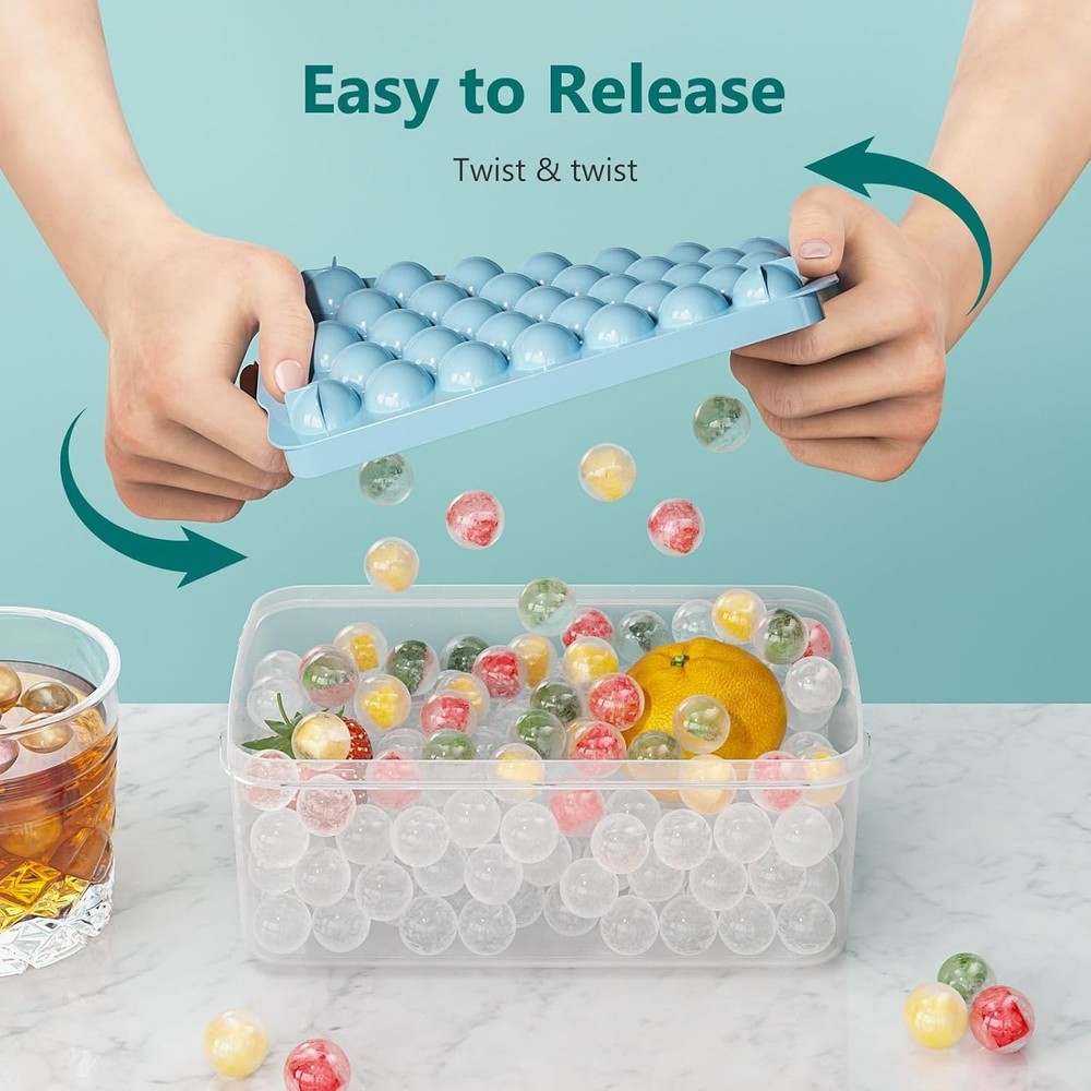 Dishwasher Safe 3 Pack Ice Tray Set – Space-Saving with Easy Release Design