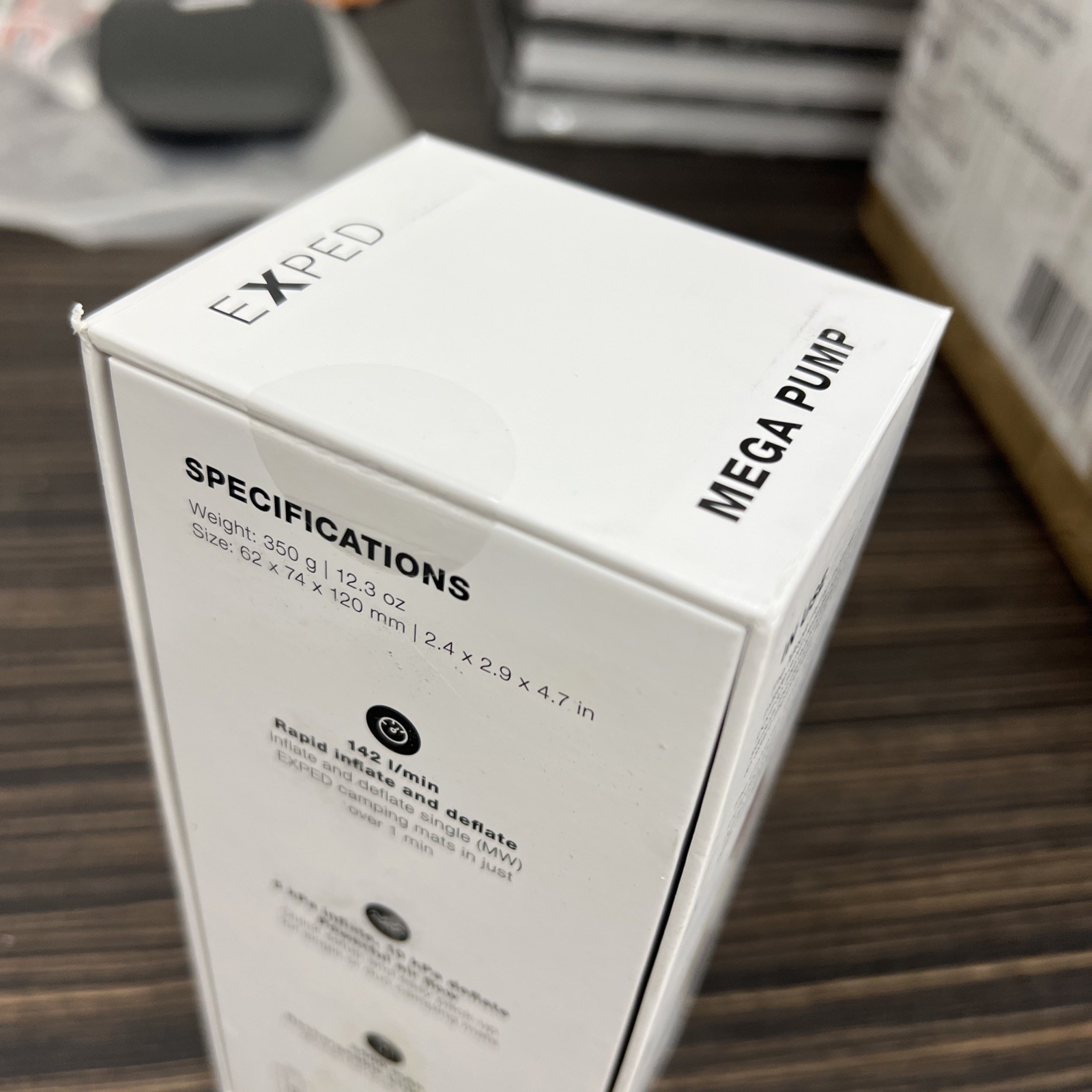 Exped Mega Pump Electric Inflator Deflator 2500mAh Rechargeable Camping Air Pump