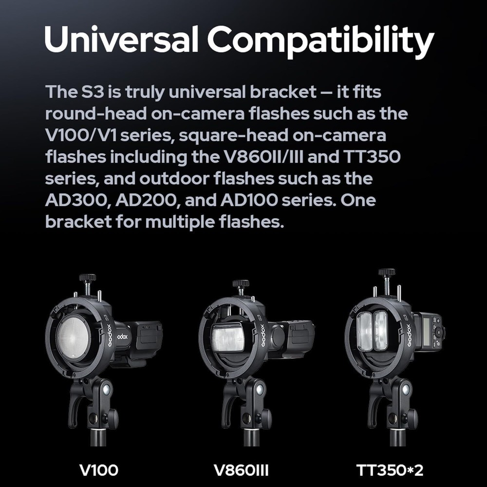 S3 Upgraded L-Type Speedlite Bracket for Enhanced Stability and Lighting Control