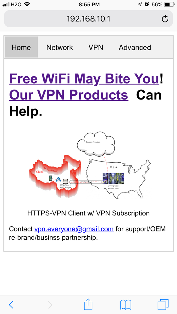 HTTPS VPN to break censor firewall, VPN WiFi Device + 12 month VPN subscription
