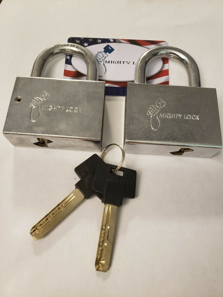 Mighty Lock (Mul-t-lock Style) #10, 2 Padlocks, 2 different keys total