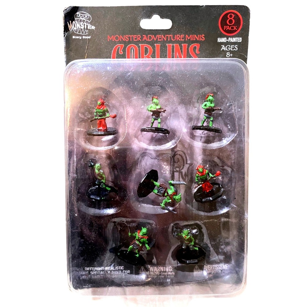 MONSTER Minis Goblins 8-Pack Hand Painted Table RPG Figures D&D Comp. New w/Box