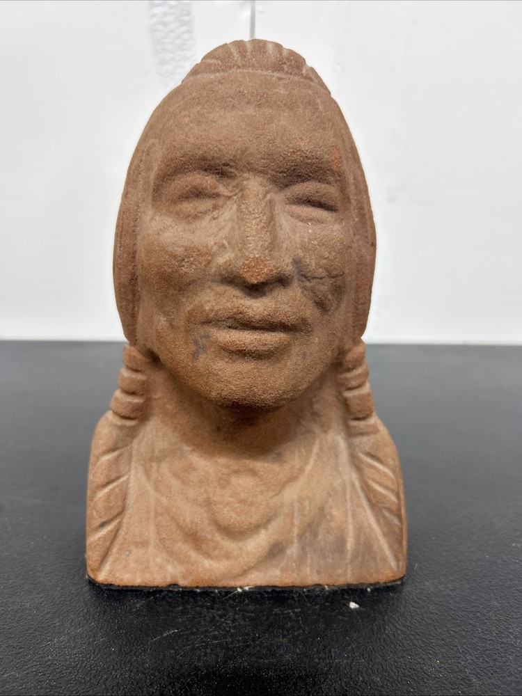 Indian Head Statue Native American Art