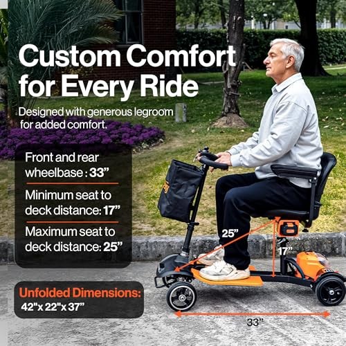 SUPERHANDY EBRAKE MOBILITY SCOOTER(US) - ORANGE