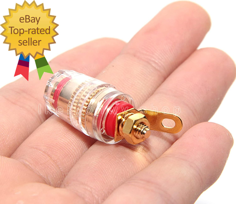 Speaker Binding Post Copper Plug Sockets 4Mm Binding Post Amplifier Speaker