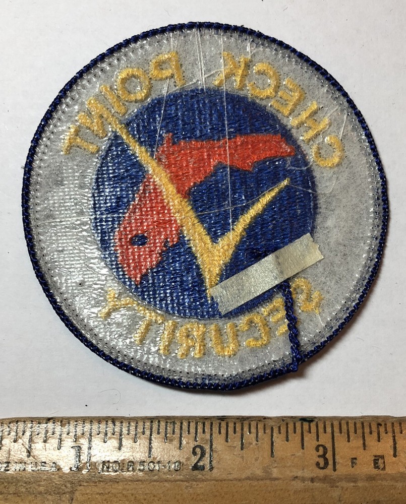 Vintage Check Point Security Officer Florida Patch