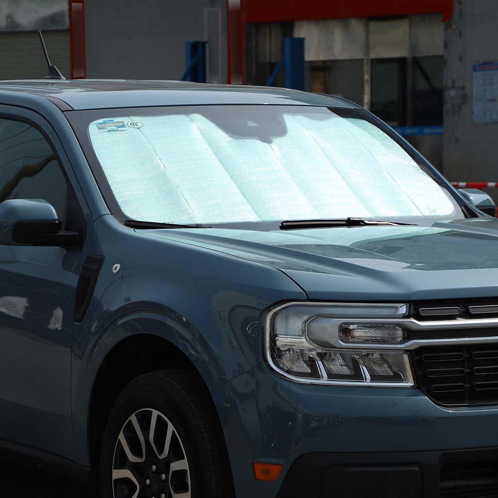 Front Windshield Sunshade Sun Visor UV Block Protector For Ford Maverick 2022-24