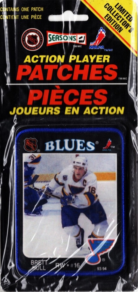 ST. LOUIS BLUES BRETT HULL NHL ACTION PLAYER PATCH