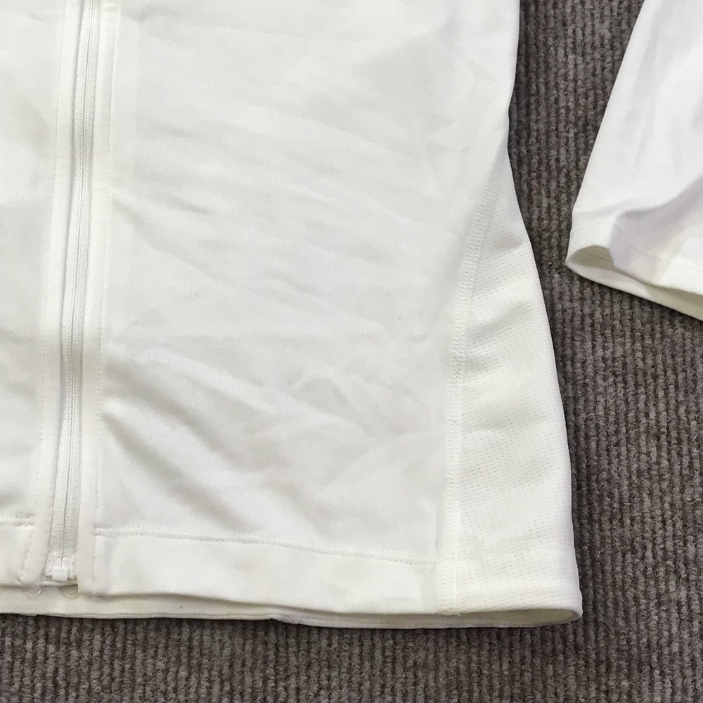 Tommie Copper Jacket Mens Large White Compression Zip Lower Back Support