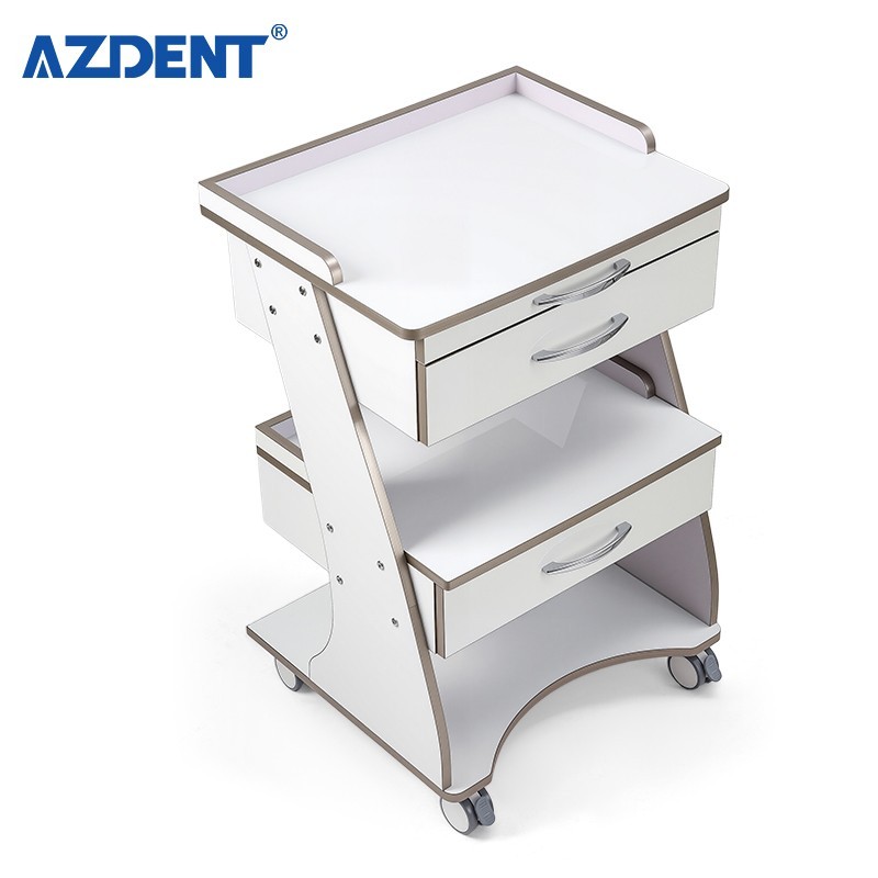 Dental Médico Carro Mueble de Almacenamiento con Cajones y Toma de Corriente