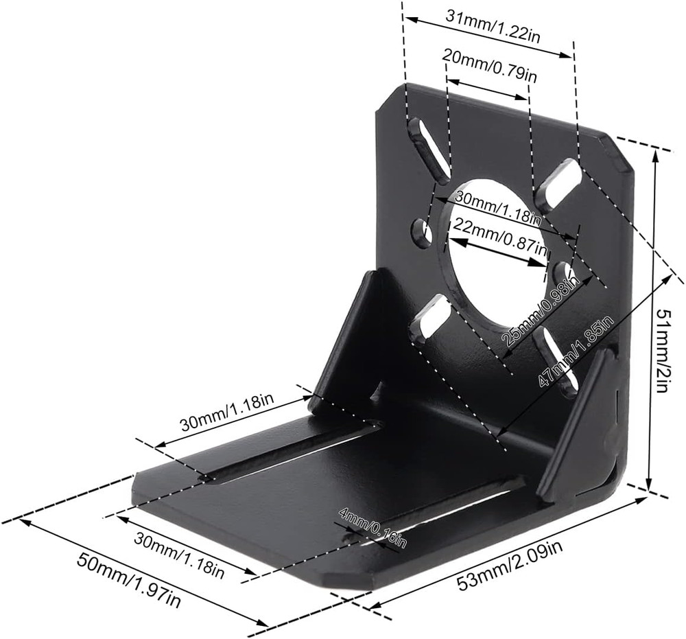 2 Pack Motor Mount Bracket, Universal Multifunction Fixing Mounting Base for 750