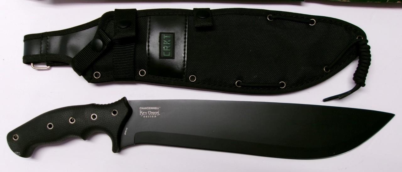 CRKT K910KKP Ken Onion ChanceInHell Machete Fixed Blade w/ Sheath