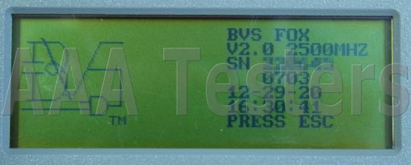 Berkeley Varitronics Systems The Fox Signal Strength Meter 2500-2700MHz
