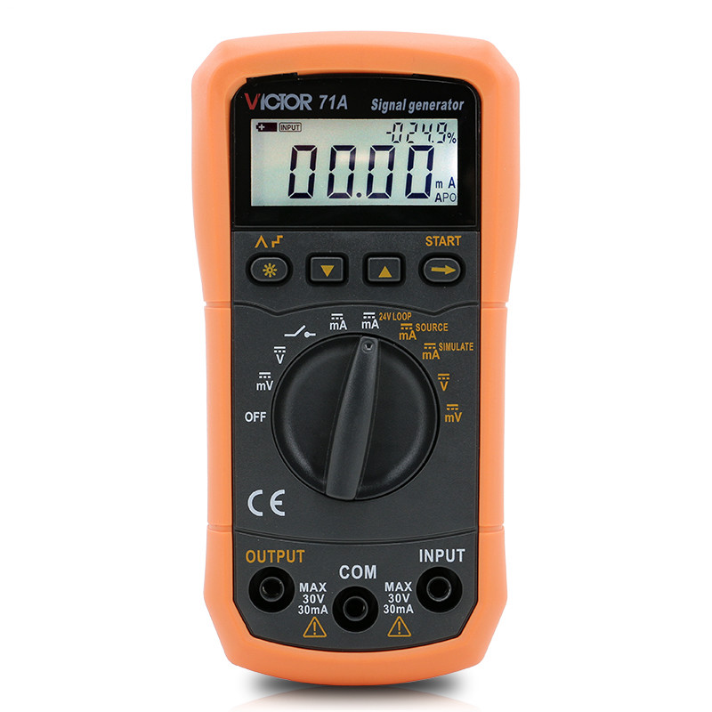 24V Loop Step Output Simulator Meter DC Voltage Current Signal Generator Source