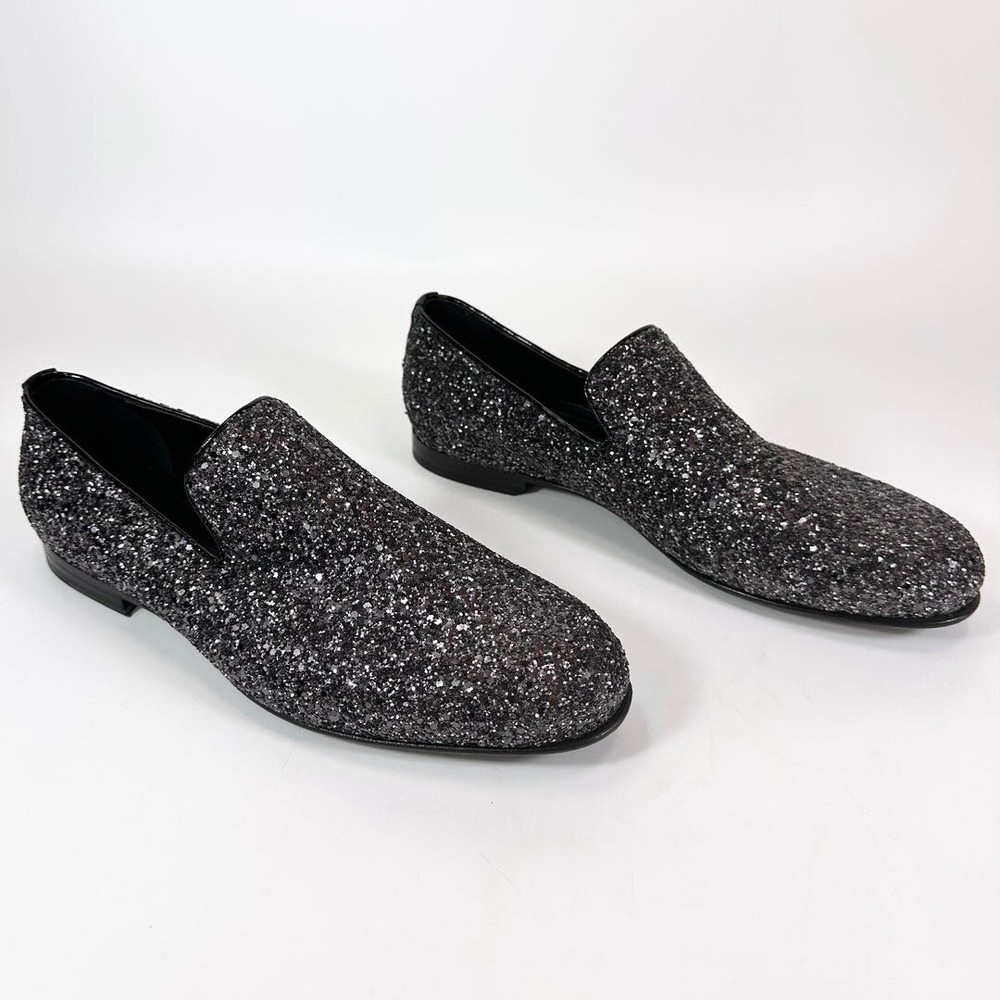 Jimmy Choo Coarse Glitter Thame Loafer