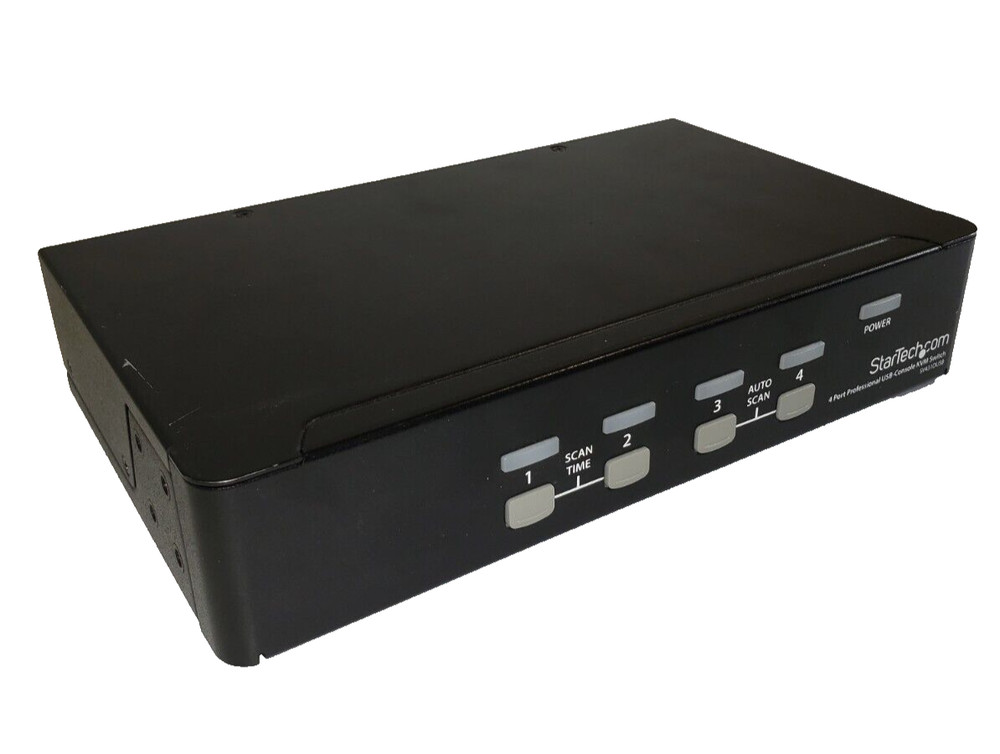 StarTech 4 Port 1U Rackmount USB KVM Switch with OSD - Rack-mountable