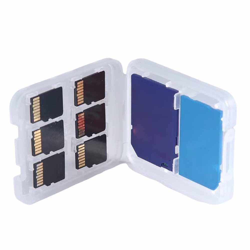 1 PC Protector Holder Micro Box For SD SDHC TF MS Memory Card Storage Case X4W5