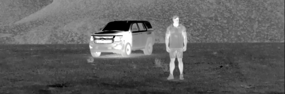 Long range thermal camera HD FLIR PTZ IP stabilized security imaging IR Vision