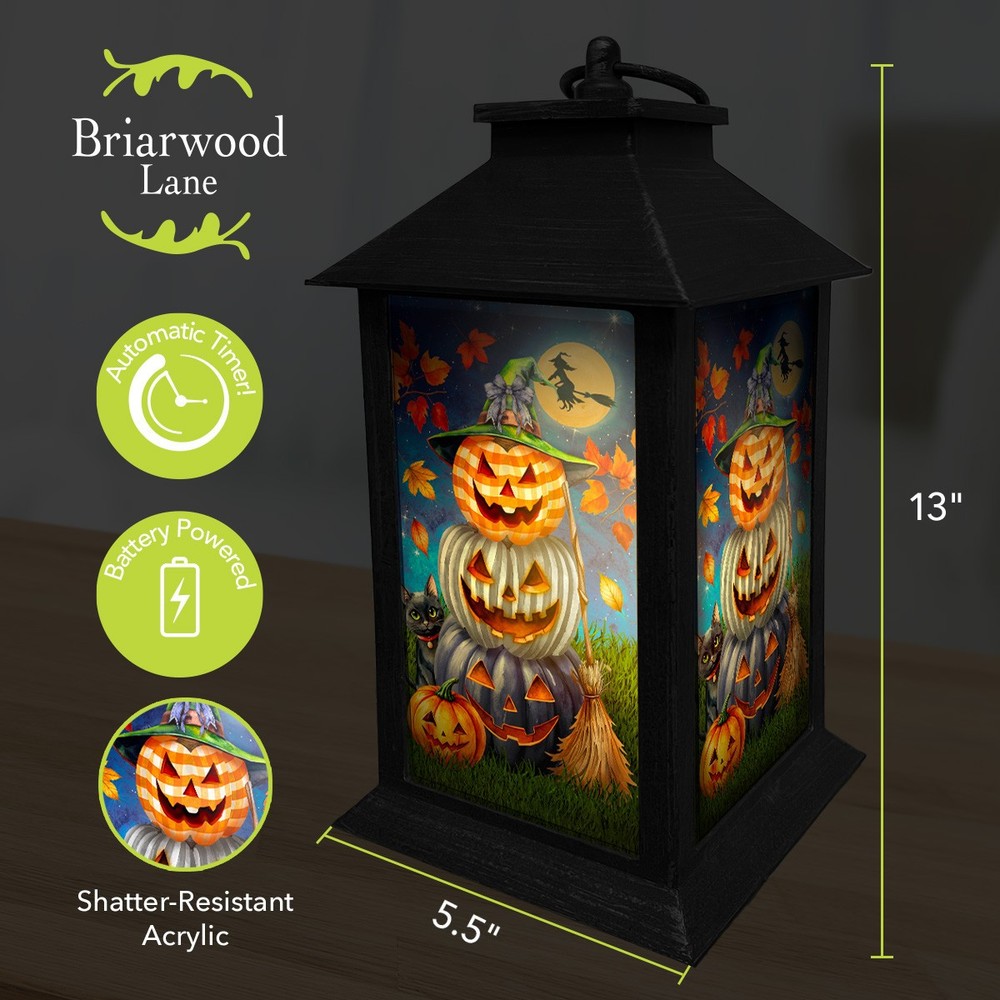 Briarwood Lane Halloween Pumpkin Stack Lantern