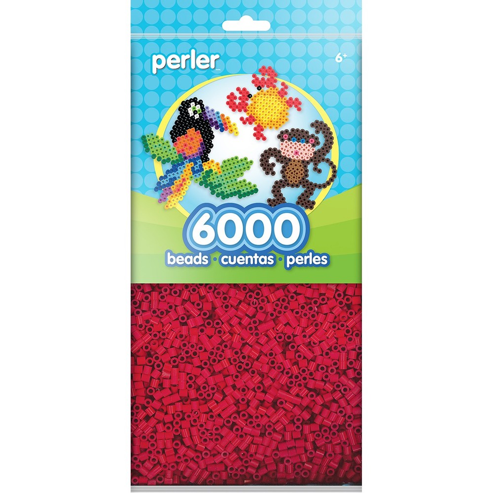 Perler Beads 6,000/Pkg-Red