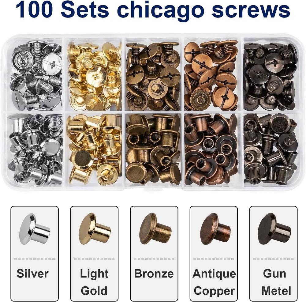 Chicago Screws Assorted Rivets For Leather Crafting