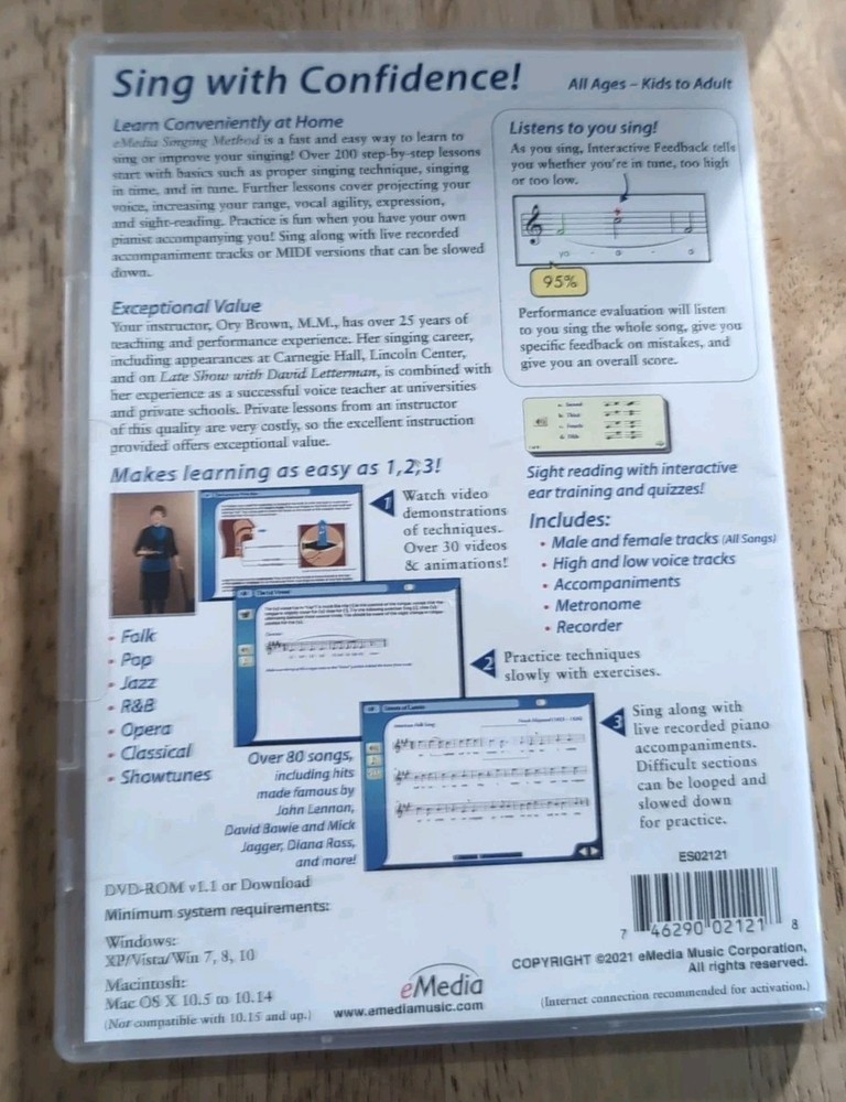 eMedia Singing Method for Windows ES02121